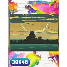 Картина по номерам на холсте азия эстетика - 12117 30х40