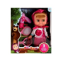 Кукла озвученная Маша И медведь Маша 25 см, с набором парикмахера, карапуз / куклы и пупсы ИНТЭК