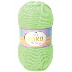 Пряжа NAKO Elit Baby (NAKO), св. салат - 6712, 100% акрил антипиллинг, 5 мотков, 100 г, 250 м.