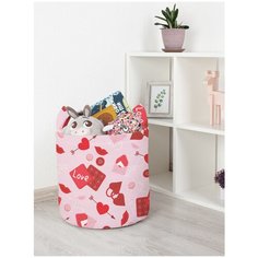 Корзина для игрушек JoyArty "Kiss love" 35x35 см