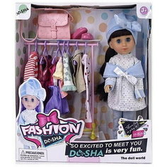 Fashion Dosha Кукла с темными волосами в шапочке с аксессуарами W322007B с 3 лет