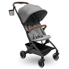 Прогулочная коляска Joolz Aer c бампером и подстаканником, delightful grey, цвет шасси: серый