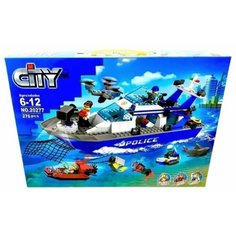 Конструктор Сити "Катер полицейского патруля" 276 деталей Cities