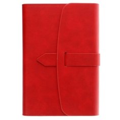 Ежедневник недатированный А5, 136 листов senate, обложка искусственная кожа, магнитный хлястик, сменный блок, красный Bruno Visconti