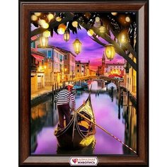 Алмазная мозаика Венецианский закат 30x40 см.