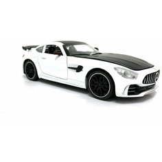 Машинка металлическая инерционная/ Модель машины/ Mercedes GT63 AMG белый/ Подарок для мальчика