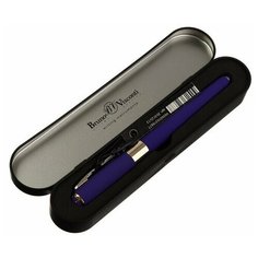 Ручка шариковая, 0.5 мм, Bruno Visconti MONACO, стержень синий, корпус сине-фиолетовый, в металлическом футляре