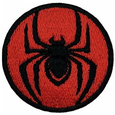 Нашивка (шеврон, патч) на одежду Человек паук Логотип на термоплёнке 60х60 мм Tixxi Studio