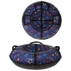 Тюбинг X-Match Люкс Звезды синие 100 см.