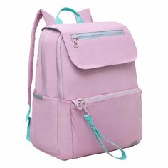 Рюкзак молодежный GRIZZLY с карманом для ноутбука 13", потайным карманом, клапан, для девочки, женский RXL-325-2/3