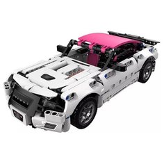 Развивающий конструктор ONEBOT Building Blocks Supercar (OBJBY61AIQI) / 500 деталей / гоночная машина, Белый