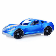 Машинка Turbo "V" синий металлик 18,5см Рыжий кот