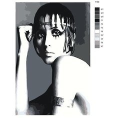 Картина по номерам для Взрослых Т169 "Эротика. Женщина Арт", 50х70 см Brushes Paints