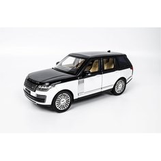Машинка металлическая инерционная "Ленд Ровер/Land Rover" Range Rover 1:24, 20 см со световыми и звуковыми эффектами Бело-черный Grand Toy