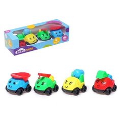 Машинки детские, набор 4 шт, микс Автоград