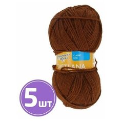 Пряжа Семеновская пряжа Svetlana (219), темное золото 5 шт. по 100 г