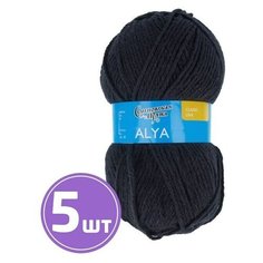 Пряжа Семеновская пряжа Alya (951), графит, 5 шт. по 100 г