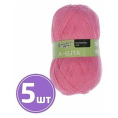 Пряжа Семеновская пряжа A-elita (132), фламинго 5 шт. по 100 г