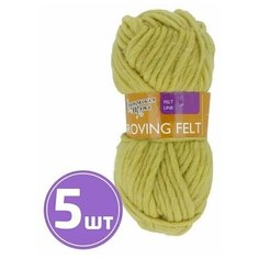 Пряжа Семеновская пряжа Roving felt (345), липа 5 шт. по 50 г