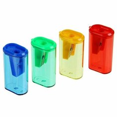 Точилка с контейнером - Стиль, корпус, в ассортименте, 24 шт. Sweet Home