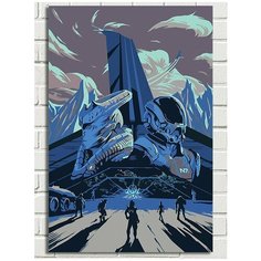 Картина по номерам Игра Mass Effect (Тейн, Лиара, Тали, Миранда, Джек) - 8052 В 60x40