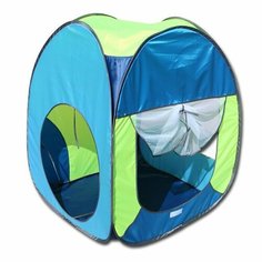 Палатка, 4 грани квадрат, 75 × 75 × 90 см, цвет тёмный василёк, василёк светлый, лимон, голубой Belon