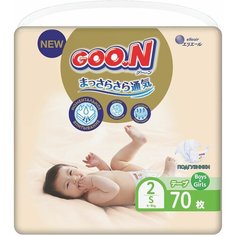 Подгузники GOO.N Premium, 2/S, 4-8 кг, 70 шт. Goon