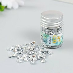 Декор для творчества в бутылочке "Стразы. Прозрачный" набор 250 шт d=0,6 см 4х3х3 см Арт Узор