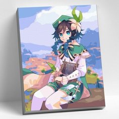 Картина по номерам 30 × 40 см «Геншин» «Венти» 24 цвета Molly