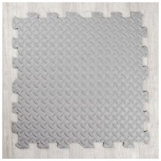 Развивающий коврик-пазл «Серый» 60х60х1 см Без бренда