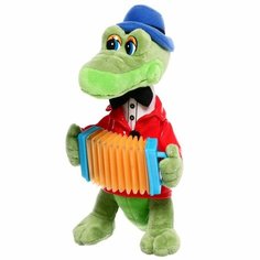Мульти-Пульти Мягкая игрушка "Крокодил Гена с аккордеоном" 21см озвучен
