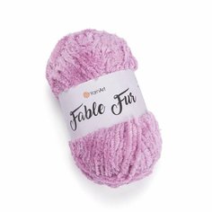 Пряжа YARNART Fable Fur, YarnArt, роза - 973, 100% микрополиэстер, 5 мотков, 100 г, 100 м.