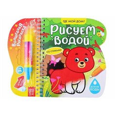 Книжка-раскраска Рисуем водой. Где мой дом? Ademar