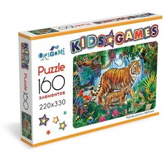 Пазл Origami Kids Games Тигр, 07954, 160 дет., 20х4х14 см