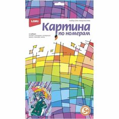 Картина по номерам Lori "Аниме Прогулка под дождем"