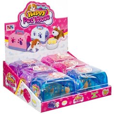 Игрушка щенок мягий в будке-переноске с миской и косточкой, D B 6 шт, арт. 812. No Brand