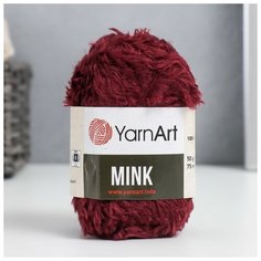 Пряжа "Mink" 100% полиамид 75м/50гр (339 бордовый) Yarn Art