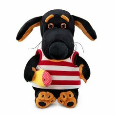 Мягкая игрушка «Ваксон Baby в полосатой майке с рыбкой», 19 см Basik&Co