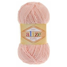 Пряжа Alize Softy, 50 г, 115 м, 3 шт., 340 пудра