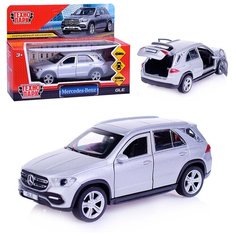 Машина металл Mercedes-Benz GLE 2018 12 см, двери, багаж, серебристый Технопарк