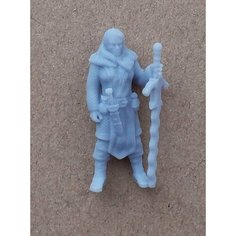 Аксессуар для настольных игр. Фигурка "Женщина варвар, воительница Севера". ДнД / Dungeons & Dragons Размер 30 мм Нет бренда