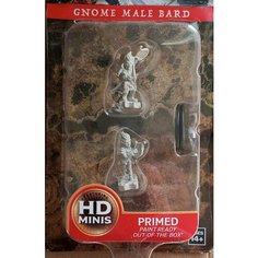 Гном (Gnome) Бард 20 мм. Набор из 2 грунтованных фигурок для настольных игр Wizkids ДнД / Dungeons & Dragons