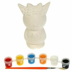 Набор д/дет тв-ва копилка для росписи (краски, кист.) Карамелька Нет бренда