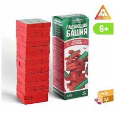 Настольная игра Падающая башня. Арбузное настроение, 54 бруска с наклейками, 6+ Нет бренда