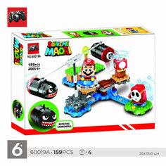 Конструктор Super Mario / Супер Марио / Огневой налёт Билла-Банзай / 159 деталей Jipu