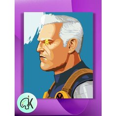 Картина по номерам на холсте В Профиль - Кейбл, 30 х 40 см КУЛЬТУРА ЦВЕТА