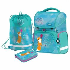 Ранец школьный Forst F-Set "Pretty fox" 35x29x16см, 1 отделение, 3 кармана, анатомическая спинка, пенал, мешок для обуви (FT-RY-030103)