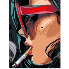 Картина по номерам Гламурная дама 40х50 см АртТойс