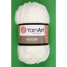 Пряжа YarnArt Velour кремовый (841), 100%микрополиэстер, 170м, 100г, 2шт