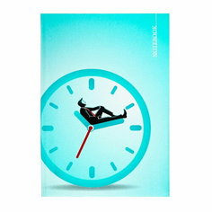 Записная книжка А5 128 листов в линию "Делу время", интегральная обложка, матовая ламинация, выборочный УФ-лак, блок офсет 65 г/м2 Полиграф Принт